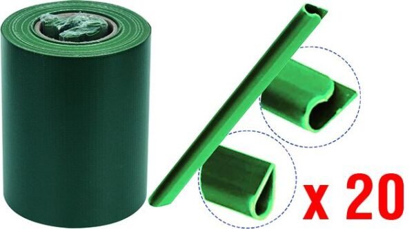 STRISCIA OSCURANTE VERDE RAL-6005 19CMx35MT VIGOR