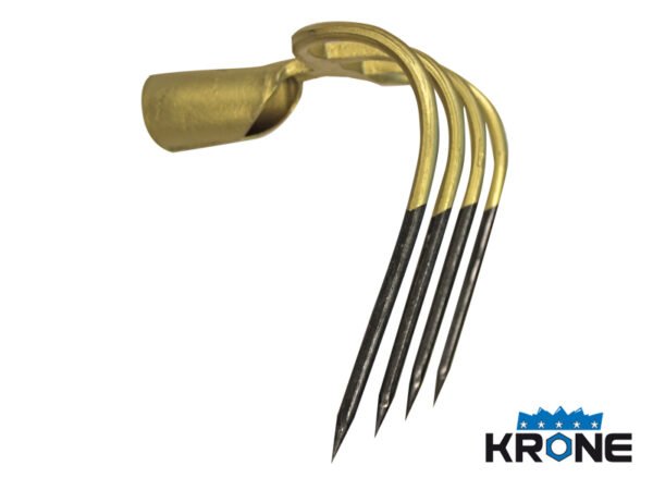 FORCA KRONE 4 DENTI PIEGATI ORO