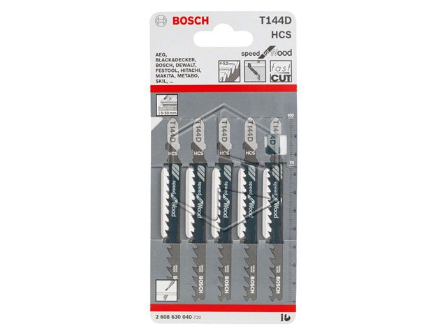 BOSCH.LAME SEGHETTO ALTERN. T 144 D 5PZ