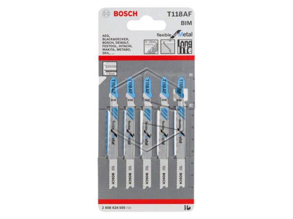 BOSCH.LAME SEGHETTO ALTERN. T 118 AF 5PZ