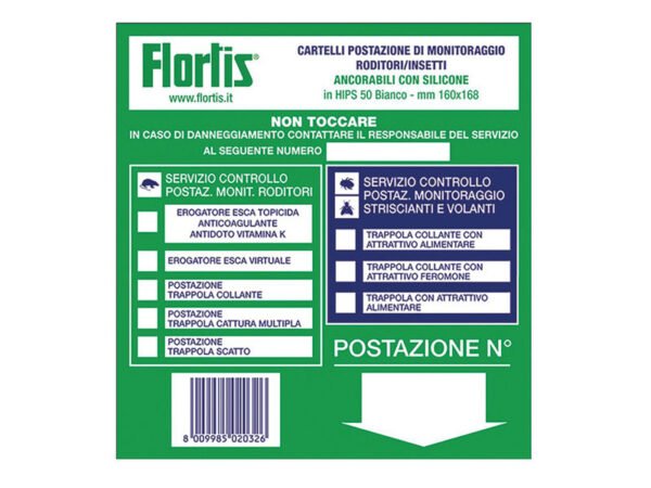 CARTELLO CONTROLLO CATTURA TOPI