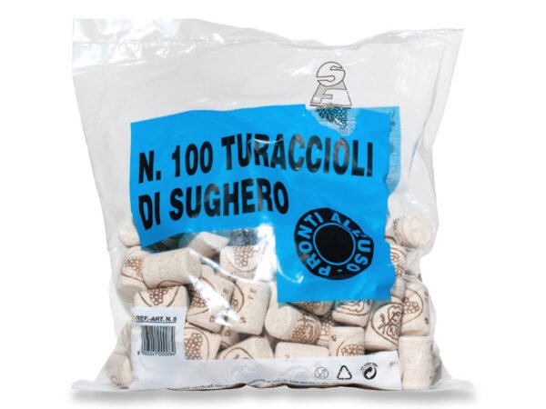 CF.100 TAPPI SUGHERO P/BOTTIGLIA