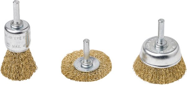 SET 3 SPAZZOLE C/GAMBO 25MM D.50