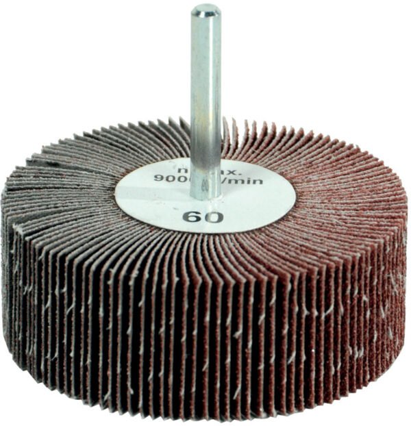 RUOTA A LAMELLE C/GAMBO 30x15 GRANA 60