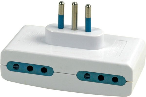 ADATTATORE QUADRO PIATTO C/SPINA 2P+T16A PRESA 4X2P+T16A