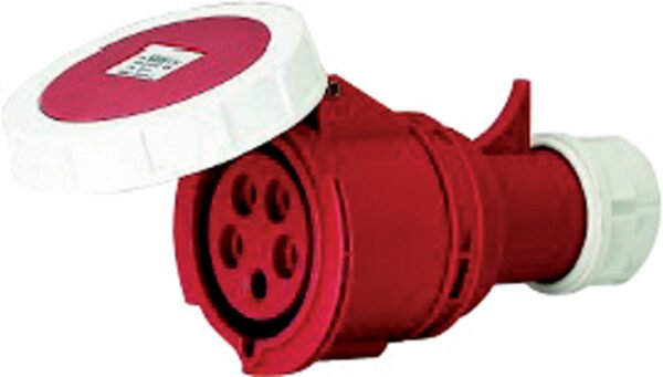 PRESA MOBILE 3P+T 400V 16A ROSSA IP67