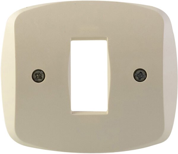 PLACCA AUTOPORTANTE 1 FORO AVORIO BASIC