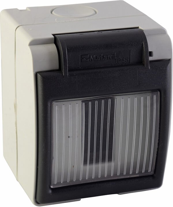 PORTAFRUTTI DA PARETE C/FINESTRA IP55 2P