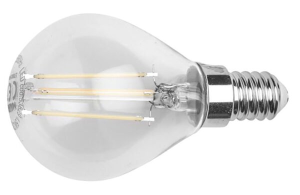 LAMP.LED SFERA C/FIL.4,5W E14 470L 2700K