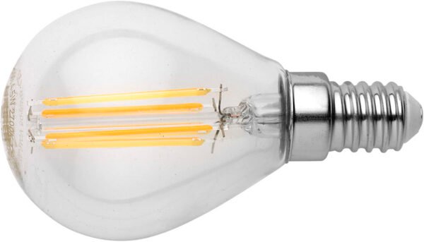 LAMP.LED SFERA C/FIL.4,5W E14 4000K 470L