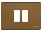 MAGIC - PLACCA 2P SCATOLA TONDA BRONZO