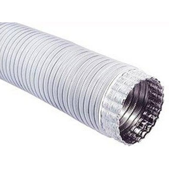 TUBO FLEX ALLUMINIO BIANCO 10CM