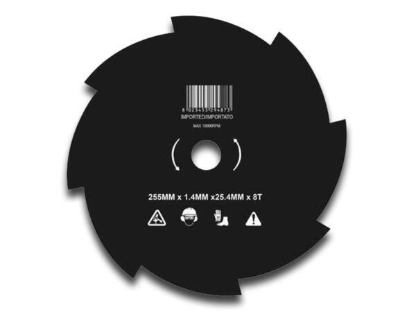 DISCO ACCIAIO P/DECESPUGLIATORE 8 DENTI
