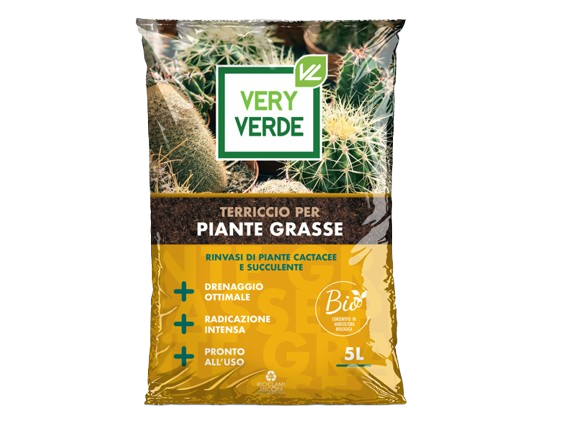 VERYVERDE TERRICCIO PER PIANTE GRASSE 5LT