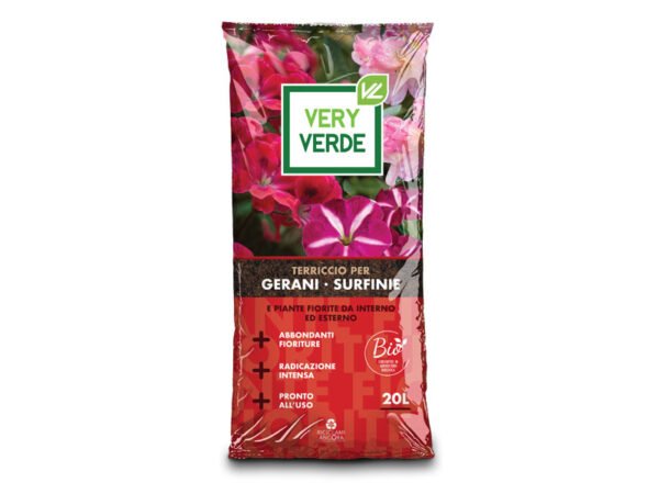 TERRICCIO GERANI/FIORITE VERYVERDE 20LT