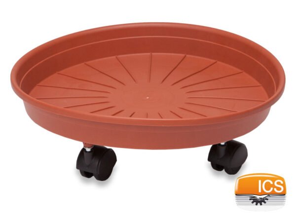 SOTTOVASO C/RUOTE "MARGHERITA" 45CM