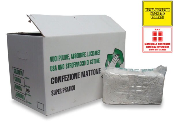 STRACCIO COTONE BIANCO CF. 5X2KG