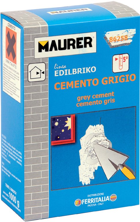 CEMENTO GRIGIO EDILBRIKO CONFEZIONE KG.1