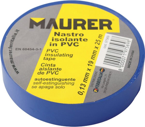 NASTRO ISOLANTE MAURER 0,13MM.25 MT.25 BIANCO