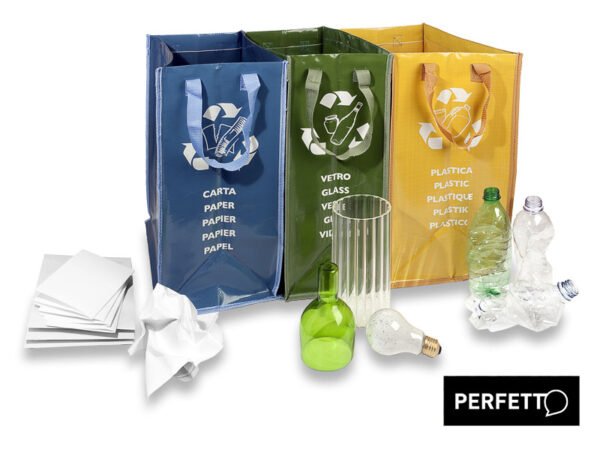 KIT 3 CONTENITORI  P/RIFIUTI