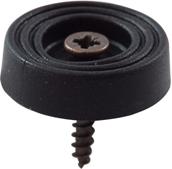 CF8 PUNTALI PLAST C/VITE "MAURER" D.20 NERO