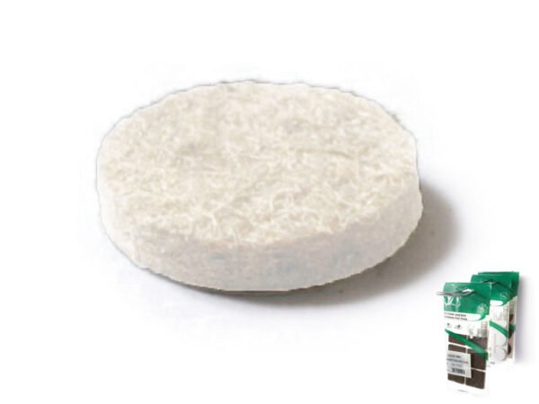 CF.6 FELTRINI ADESIVI TONDI BIANCHI 35MM