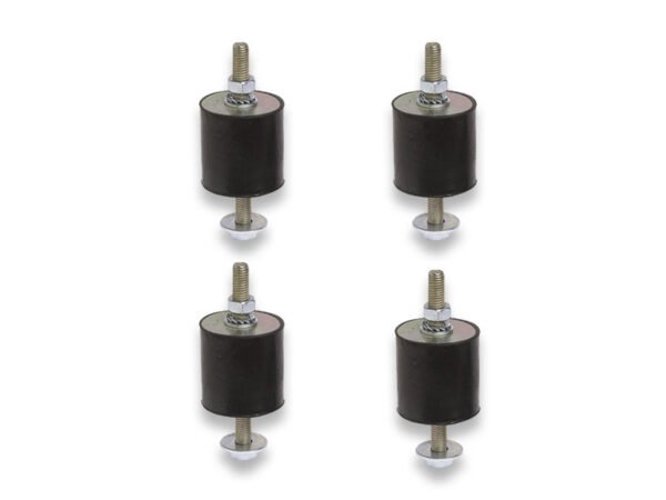 KIT 4 SUPPORTI ANTIVIBRAZIONE CILINDRICI X MENSOLE 30X20 200 KG
