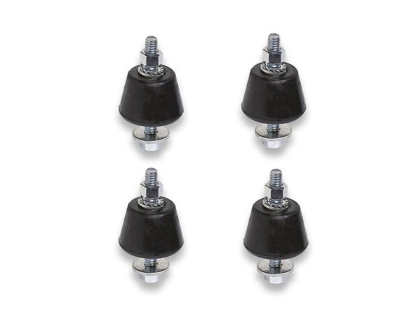 KIT 4 SUPPORTI ANTIVIBRAZIONE CILINDRICI X MENSOLE 40X20 200 KG