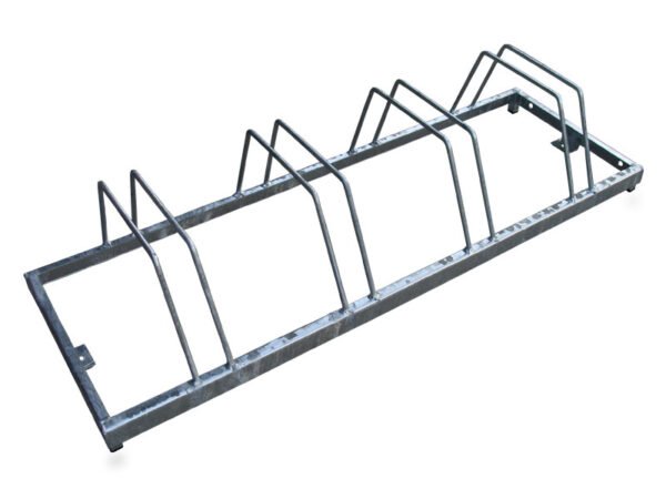 PORTABICI ZINCATO C/PIEDI 4 POSTI