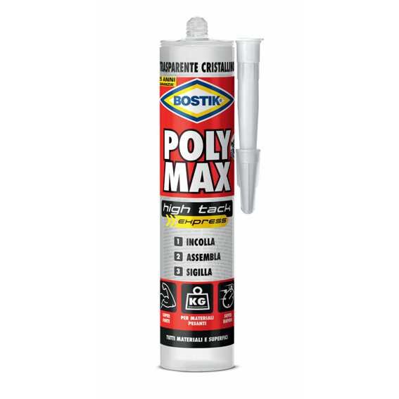 BOSTIK POLYMAX HIGH TRACK CARTUCCIA CRISTAL GR300