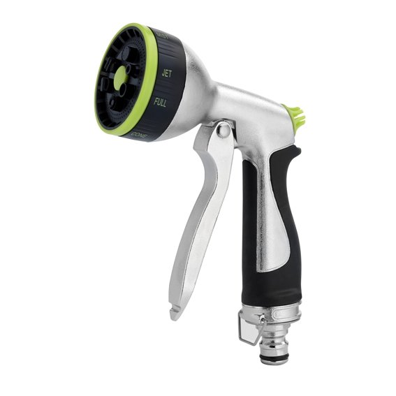 PISTOLA METALLO CROMATO C/IMPUGNATURA 7 GETTI