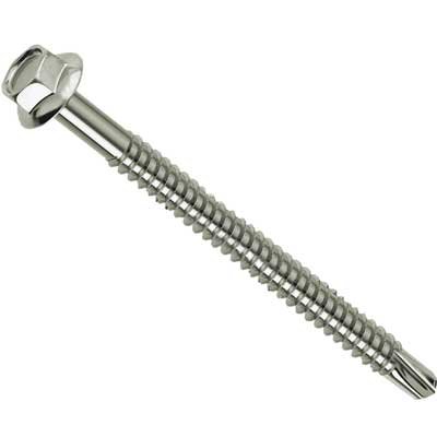 VITE AUTOPERFORANTE TE FLANGIATA TECFI 6,3x80/60 MM PZ100