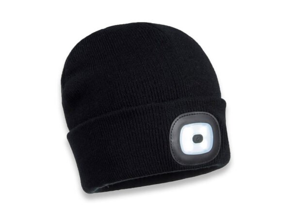 BERRETTO LED NERO RICARICABILE