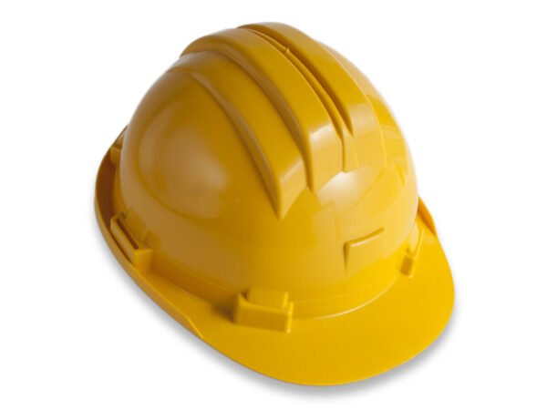 ELMETTO PLASTICA GIALLO + SOTTOGOLA