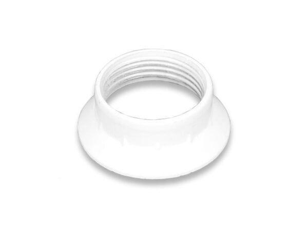 GHIERA PER PORTALAMPADA PVC E14 BIANCA