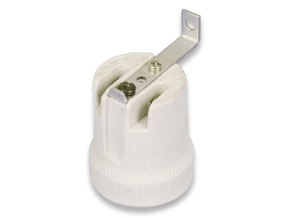 PORTALAMPADA IN PORCELLANA C/STAFFA E27