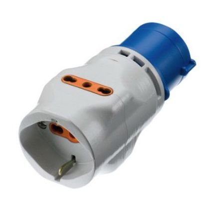 ADATTATORE CEE 3 PRESE 2 BIP+1S CHUKO