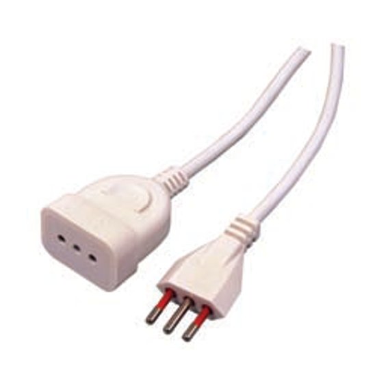 PROLUNGA LINEARE BIANCA 10A 3X1 5MT