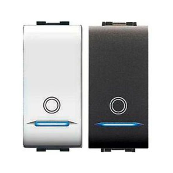 PULSANTE UNIPOL ILLUM 16A BIANCO