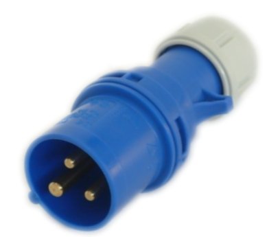 SPINA VOLANTE MASCHIO BLU CEE 2P+T 16A