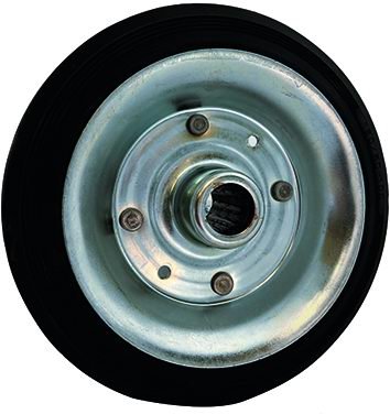 RUOTE GOMMATE SENZA SUPPORTO 100X27 MM