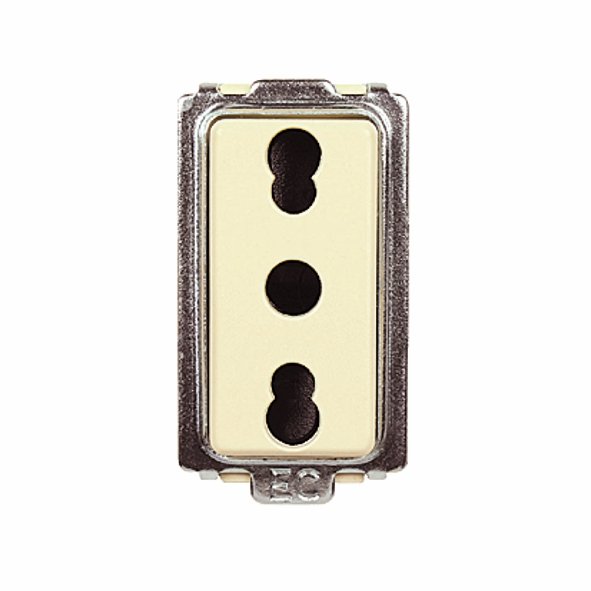 PRESA BIVALALENTE ITALIANA DI SICUREZZA 2P+T 10/16A