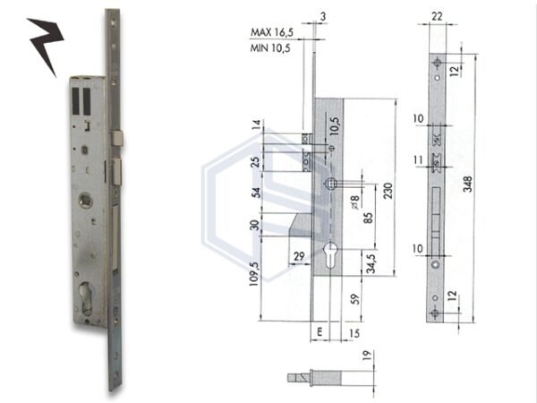 CISA 16215-35 SERRATURA S/C.ELETTRICA