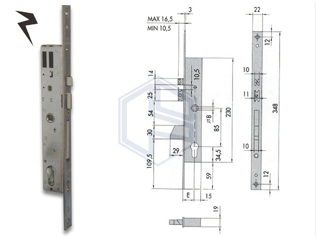 CISA 16215-25 SERRATURA S/C.ELETTRICA - immagine 2