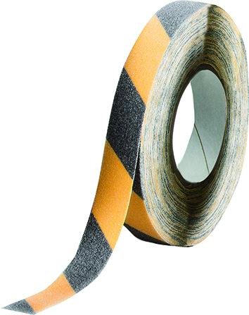 NASTRO ANTISCIVOLO ADESIVO GIALLO/NERO 50MM X 18MT