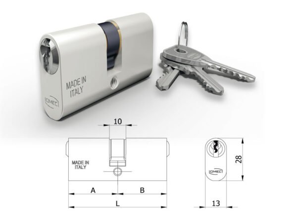 ART.140/05 OMEC CILINDRO OVALE 60MM (27X33)