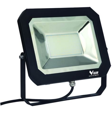 PROIETTORI LED VIGOR LUMY-75 NERO LUCE NATURALE 75W 5200LM