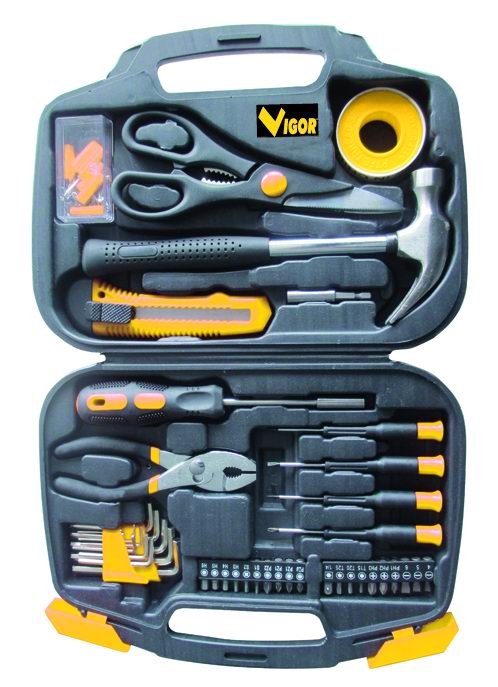 SET UTENSILI VALIGIA VIGOR ART. VAU-V124 PEZZI 124