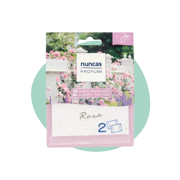 BUSTA PROFUMATA PER CASSETTI ROSA 2PZ