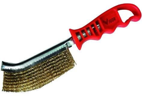 SPAZZOLA VIGOR SETOLA ALTA C/MANICO CORTO ACCIAIO